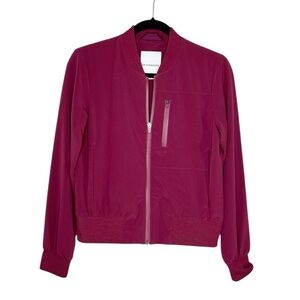 Banana Republic BR STANDARD Flyweight Bomber Jacket in Crystal Claret size XS